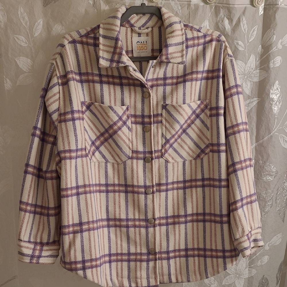 Women's Oversized Plaid Jacket